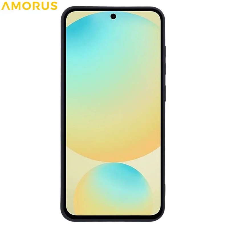 Чехол AMORUS для Samsung Galaxy A36 5G с точными вырезами, TPU-подкладкой и противоударной защитой - Черный