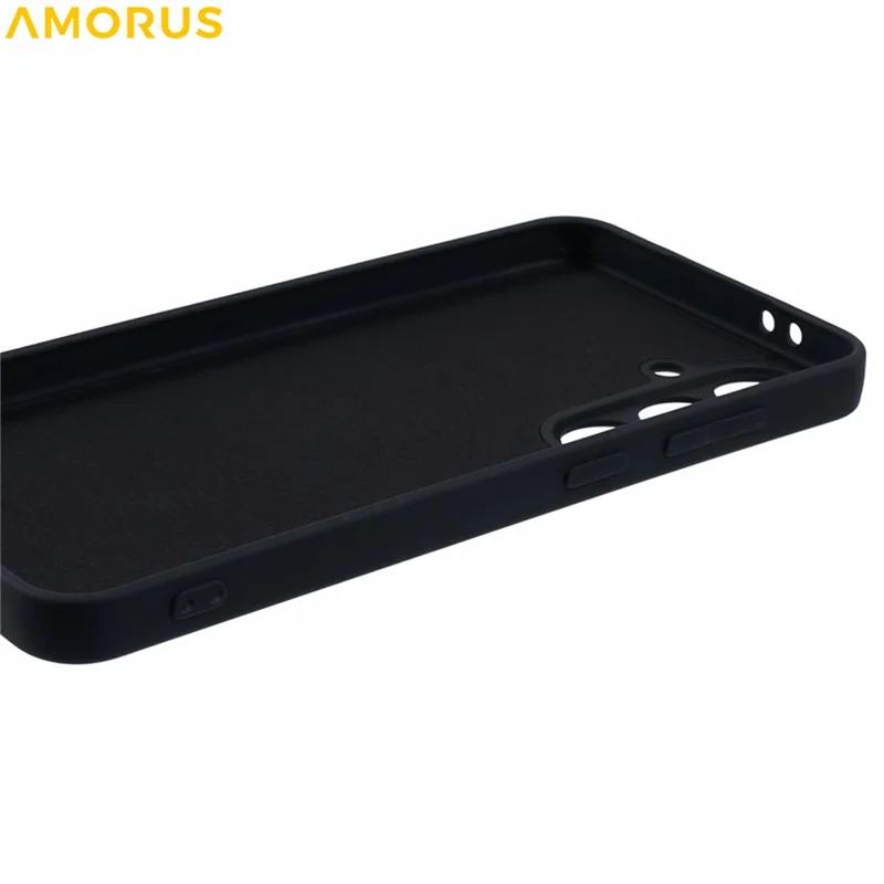 Чехол AMORUS для Samsung Galaxy A36 5G с точными вырезами, TPU-подкладкой и противоударной защитой - Черный
