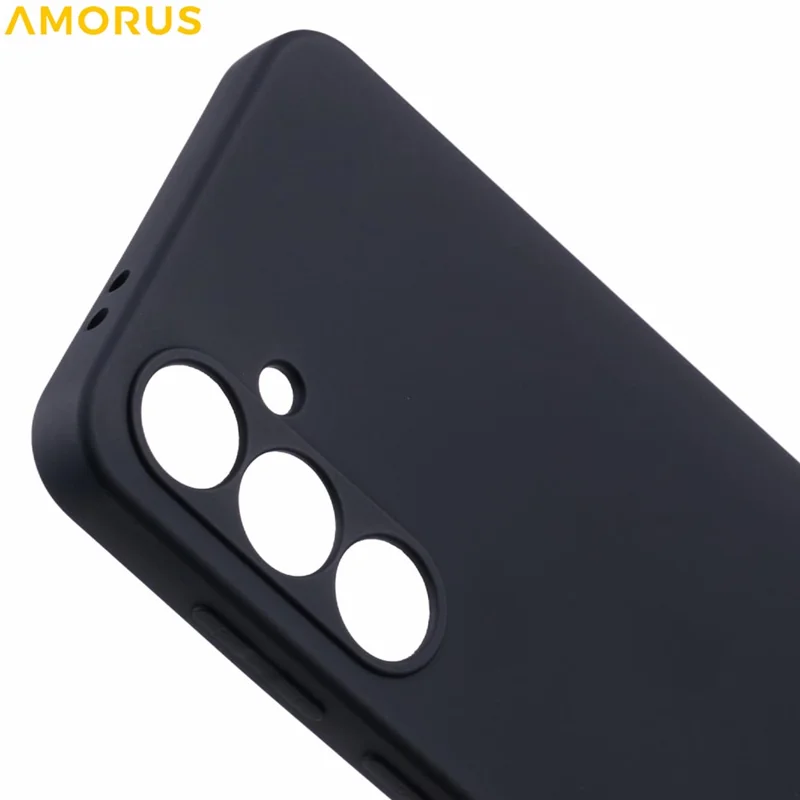 Чехол AMORUS для Samsung Galaxy A36 5G с точными вырезами, TPU-подкладкой и противоударной защитой - Черный