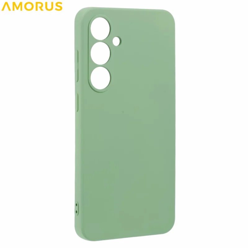 AMORUS For Samsung Galaxy A36 5G Case Precise Cutouts TPU Fiber Lining Shockproof Phone Cover - Matcha Green