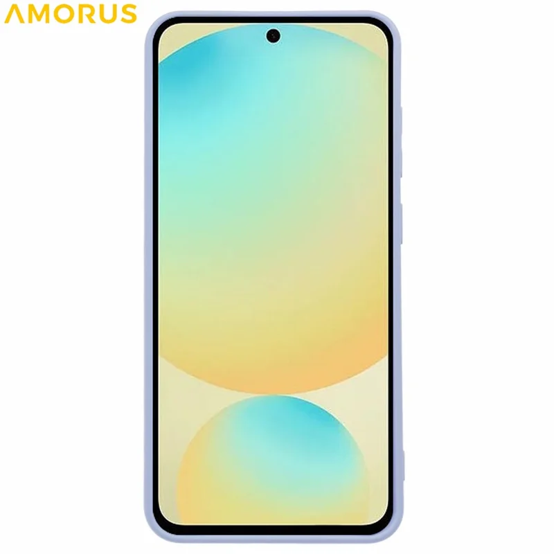 AMORUS For Samsung Galaxy A56 5G Case Precise Cutouts TPU Fiber Lining Shockproof Phone Cover - Purple