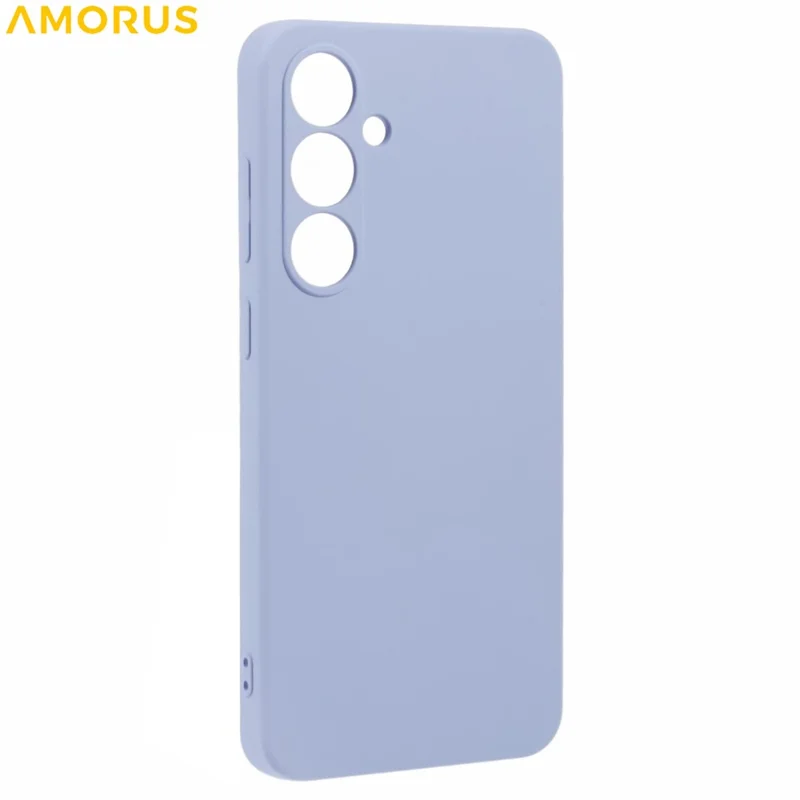 AMORUS For Samsung Galaxy A56 5G Case Precise Cutouts TPU Fiber Lining Shockproof Phone Cover - Purple