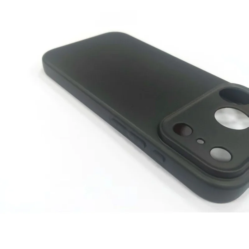 25Pcs For iPhone 17 Pro Max Case 1.2mm TPU Matte Phone Cover - Black