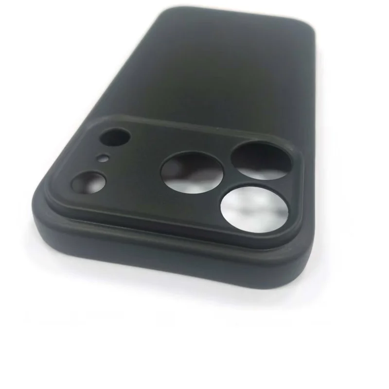 25Pcs For iPhone 17 Pro Max Case 1.2mm TPU Matte Phone Cover - Black