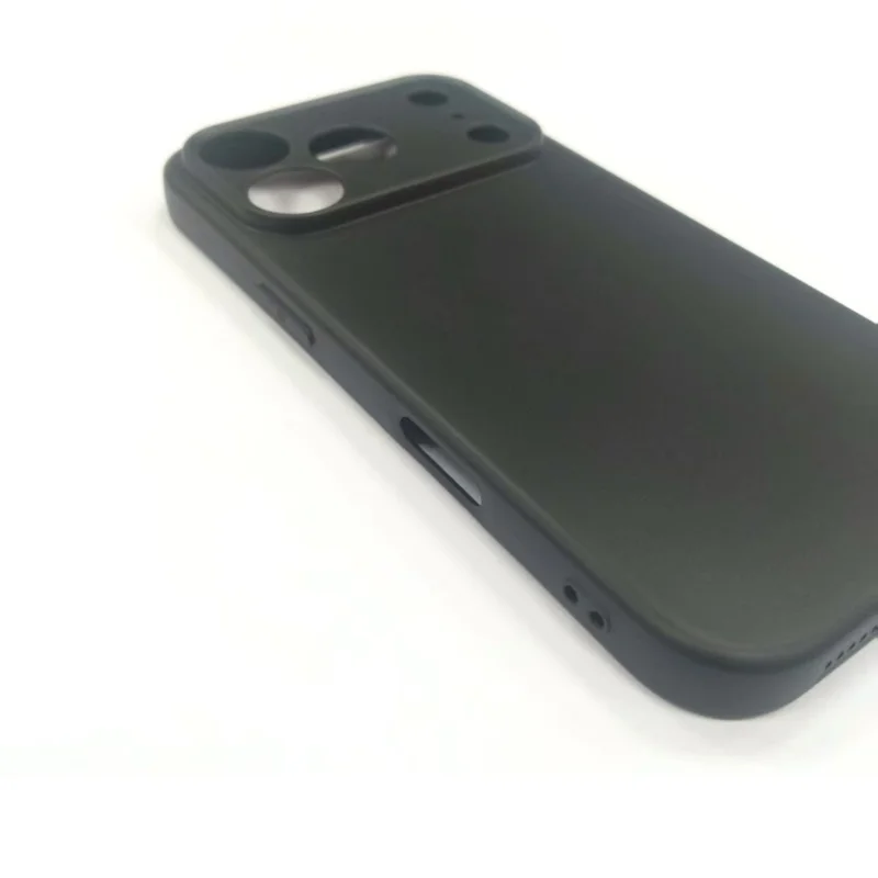 25Pcs For iPhone 17 Pro Max Case 1.2mm TPU Matte Phone Cover - Black