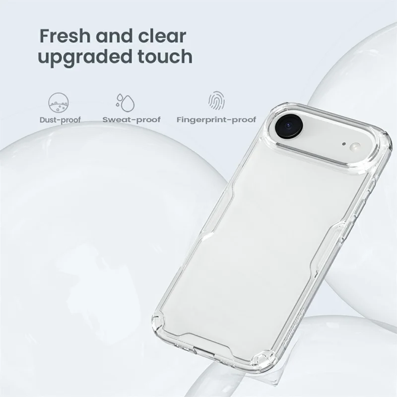 NILLKIN Nature Pro Series For iPhone Air Case PC + TPU Anti-Scratch Clear Back Cover - Transparent