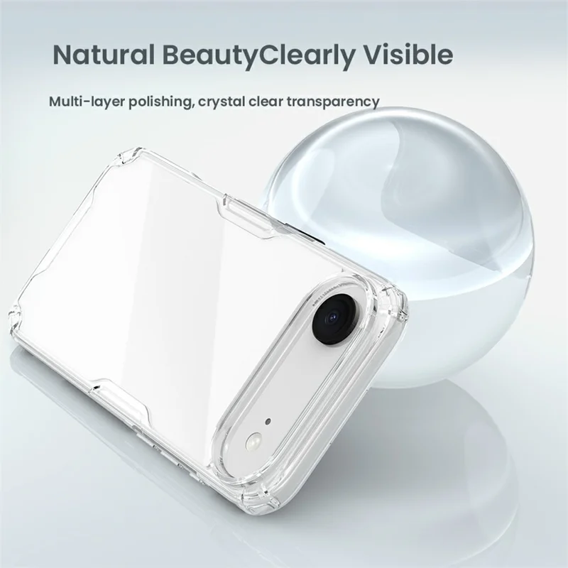 NILLKIN Nature Pro Series For iPhone Air Case PC + TPU Anti-Scratch Clear Back Cover - Transparent