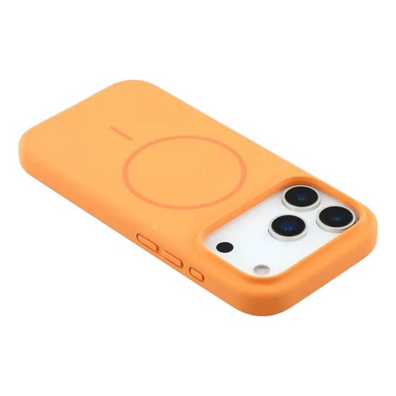 X-LEVEL For iPhone 17 Pro Case Compatible with MagSafe Liquid Silicone Phone Back Cover Skin Touch - Orange