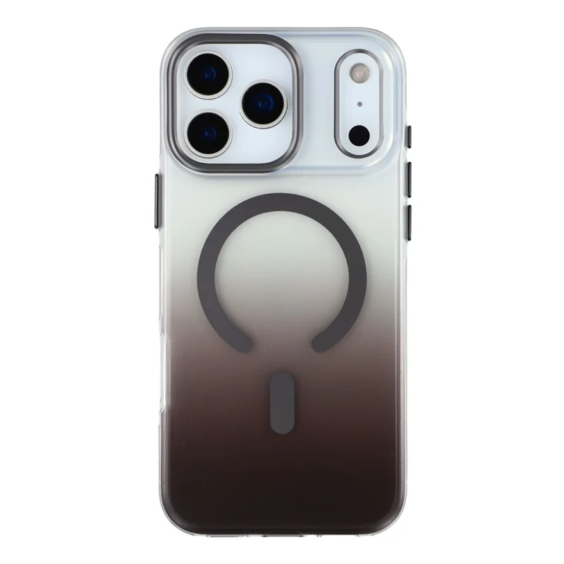 MUTURAL For iPhone 17 Pro Case Compatible with MagSafe PC + TPU Gradient Phone Cover - Grey