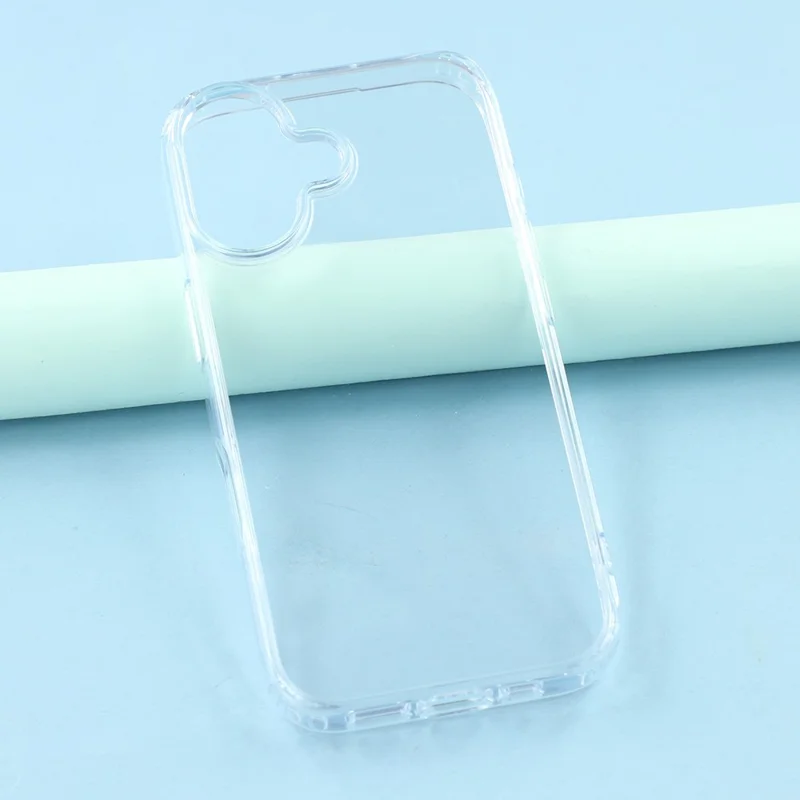 MUTURAL For iPhone 17 Case Rounded Edge TPU + PC Clear Phone Cover