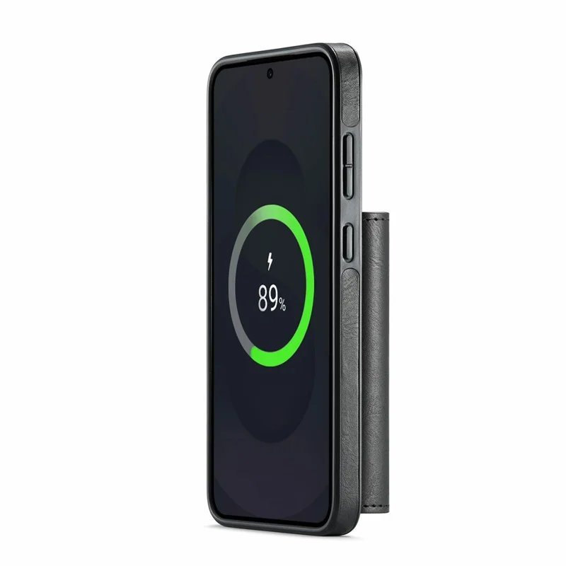 MAGKING K2 Series For Samsung Galaxy S25 FE Magnetic Case PC + TPU + PU Phone Cover - Black