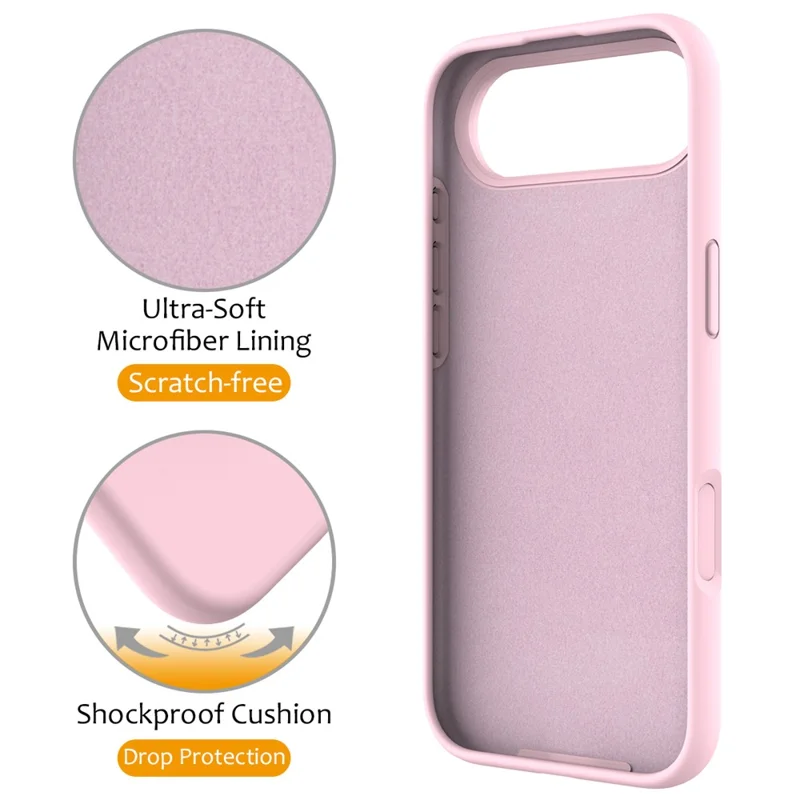 Étui Air Compatible avec iPhone 17 MagSafe avec Support - Gris Rose