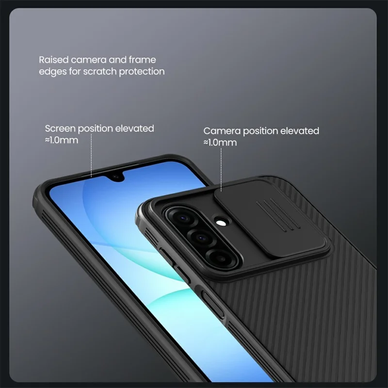NILLKIN Camshield Pro Series for Samsung Galaxy A17 5G / A17 4G Case PC + TPU Slide Camera Lid Phone Cover