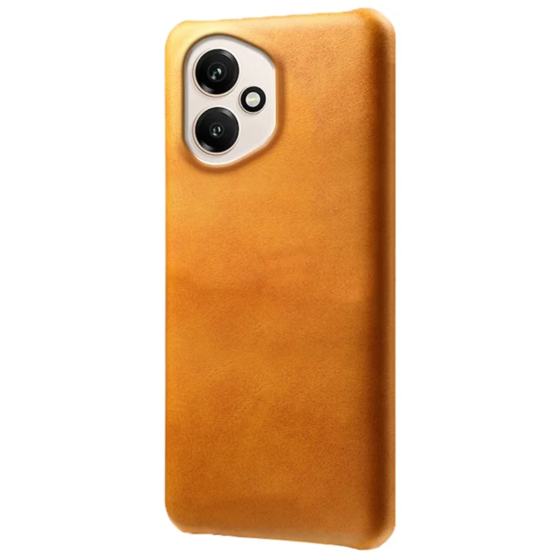 For Honor 400 5G (Global) Case Calf Texture PU Leather Hard PC Protective Phone Cover - Orange