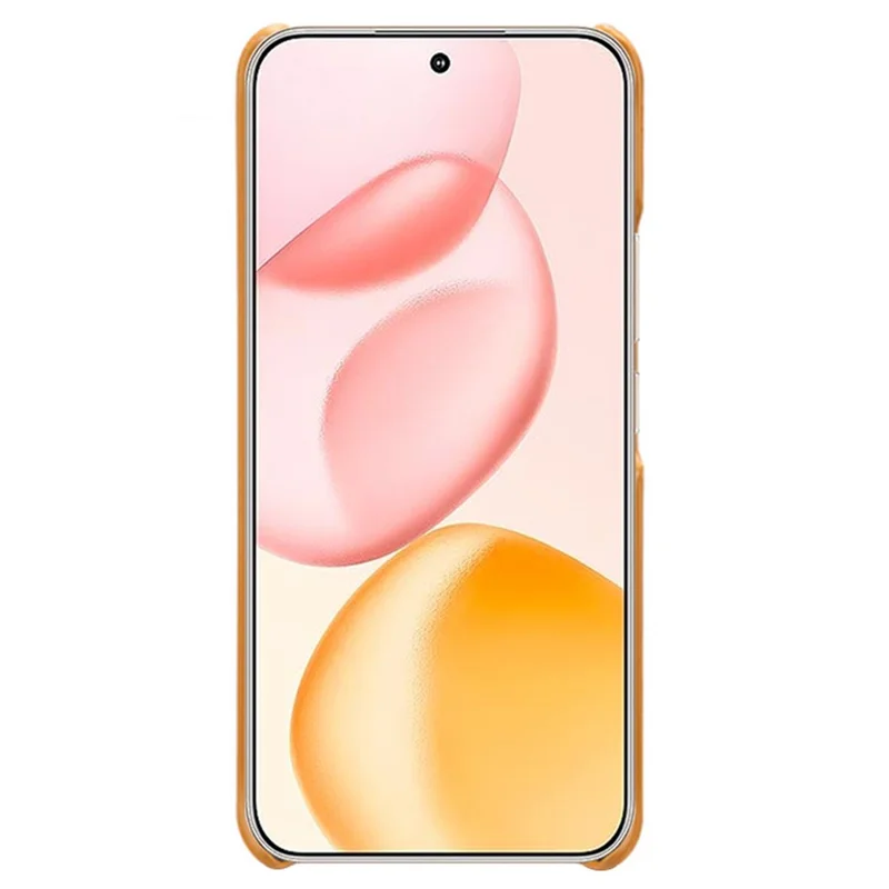 For Honor 400 5G (Global) Case Calf Texture PU Leather Hard PC Protective Phone Cover - Orange