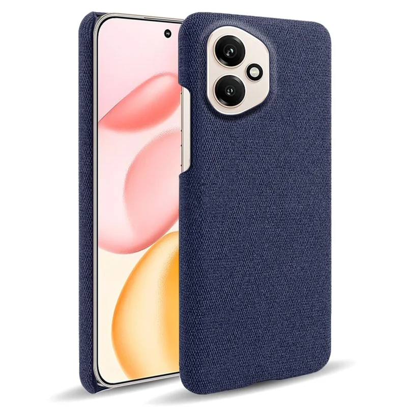 For Honor 400 5G (Global) Phone Case Cloth Texture Anti-Scratch Protective PC Back Cover - Blue