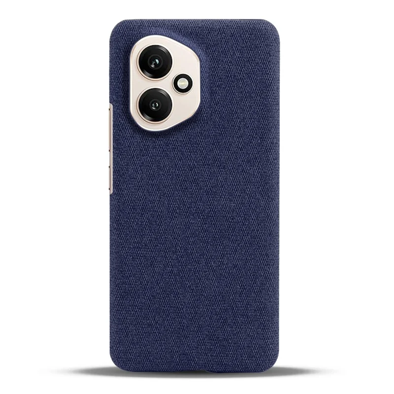 For Honor 400 5G (Global) Phone Case Cloth Texture Anti-Scratch Protective PC Back Cover - Blue