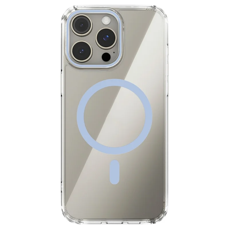 ABEEL For iPhone 13 Pro Max Case Compatible with MagSafe Anti Scratch Clear TPU PC Phone Back Cover - Baby Blue