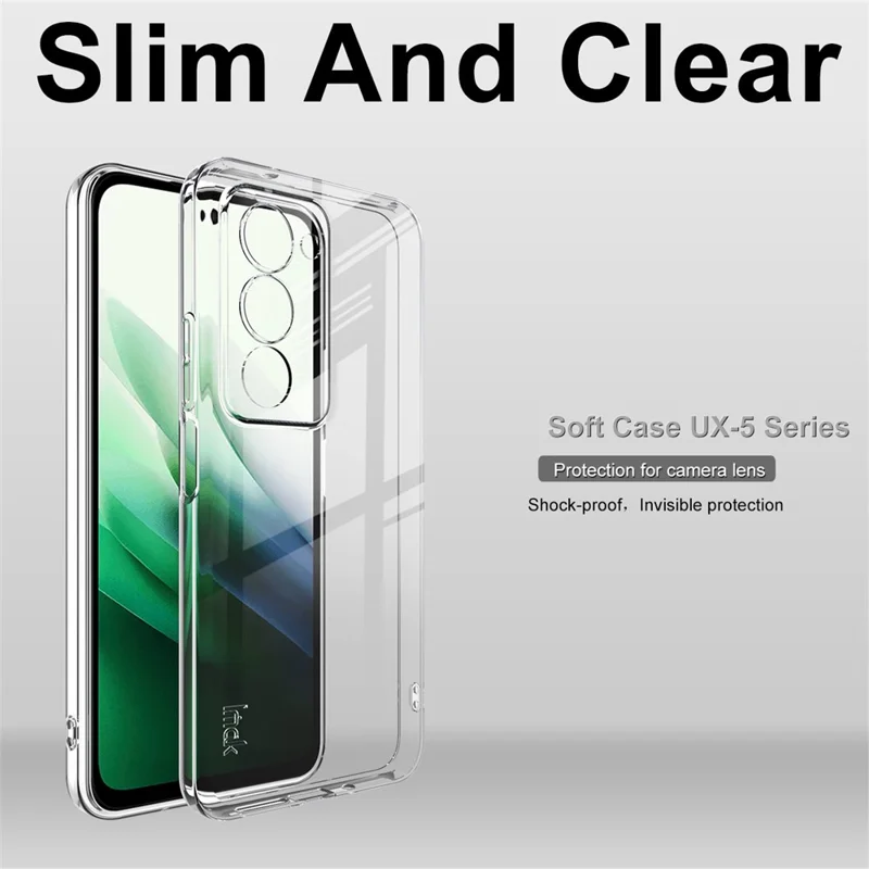 IMAK UX-5 Series для Xiaomi Redmi 15 5G (Global) (169 мм) / Redmi 15 4G (169 мм) Прозрачный TPU чехол для телефона Защитный чехол для телефона