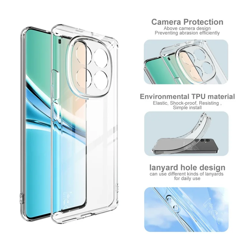 Capa de Telefone IMAK UX-5 Series para Xiaomi Redmi Note 15 5G, Capa Protetora Transparente de TPU