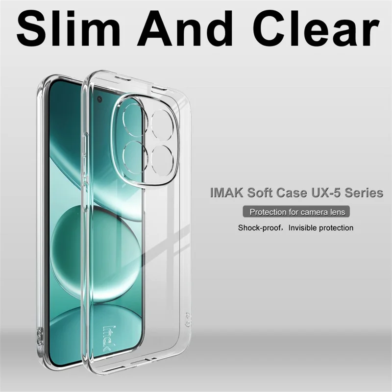 IMAK UX-5 Series For Xiaomi Redmi Note 15 Pro 5G Transparent TPU Phone Case Protective Phone Cover