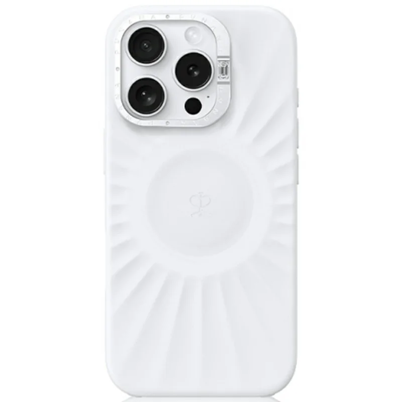 PYNANA PN-16XM2 For iPhone 16 Pro Case Liquid Silicone Phone Cover Compatible with MagSafe - White