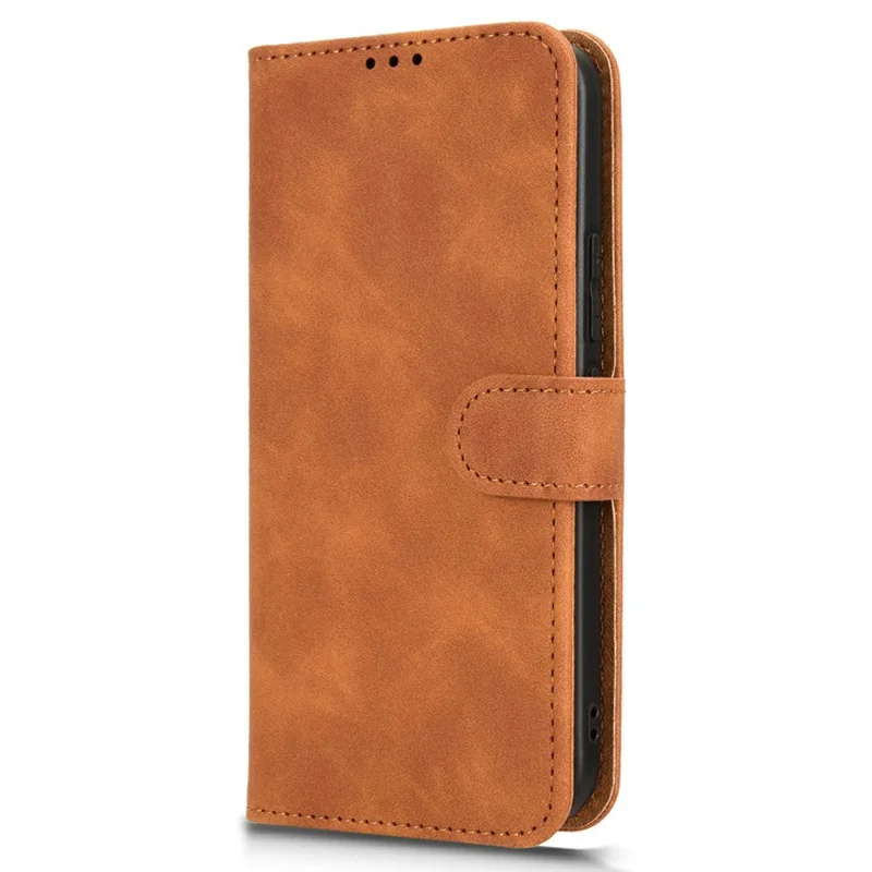 For Xiaomi Poco M8 Pro 5G / Redmi Note 15 Pro+ 5G (Global) Leather Case Skin Feel Anti Drop Wallet Flip Phone Cover - Brown
