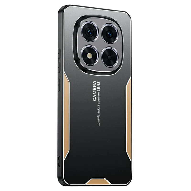 Custodia per Xiaomi Redmi Note 15 Pro+ 5G - Copertura posteriore in lega di alluminio TPU PC - Oro