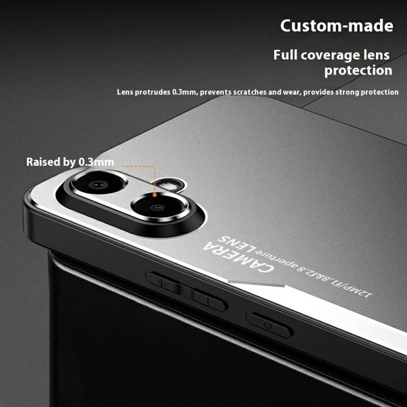 Samsung Galaxy A07 4G Handyhülle Aluminiumlegierung TPU PC Rückabdeckung - Gold