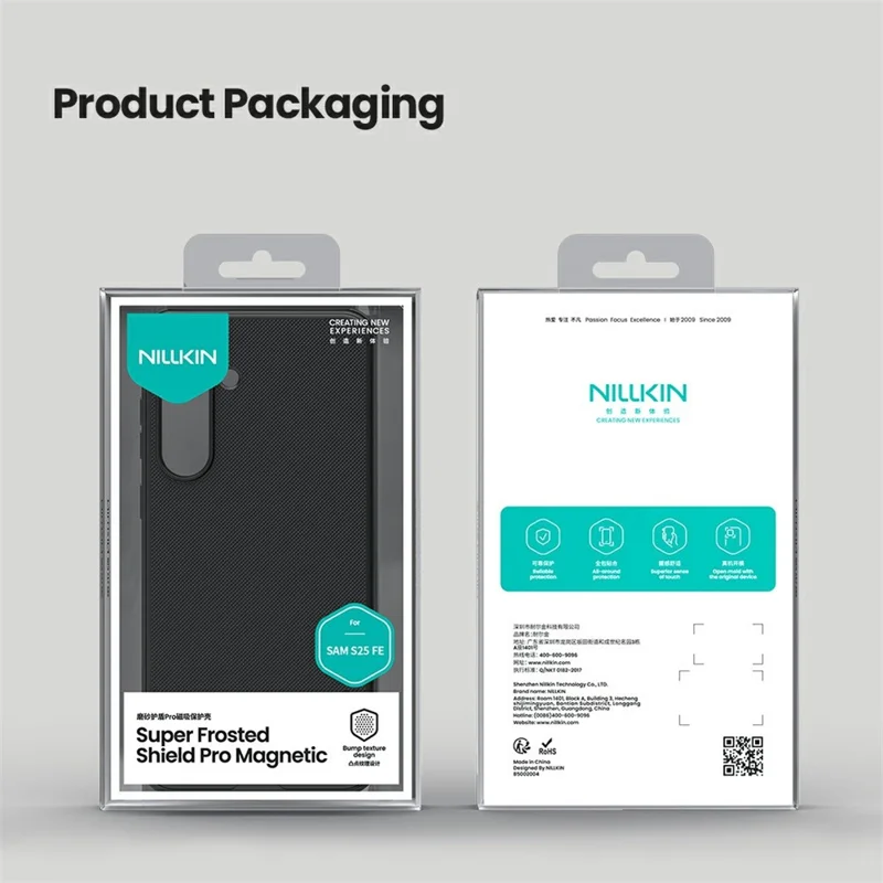 NILLKIN Frosted Shield Pro für Samsung Galaxy S25 FE Hülle kompatibel mit MagSafe PC + TPU Handyhülle
