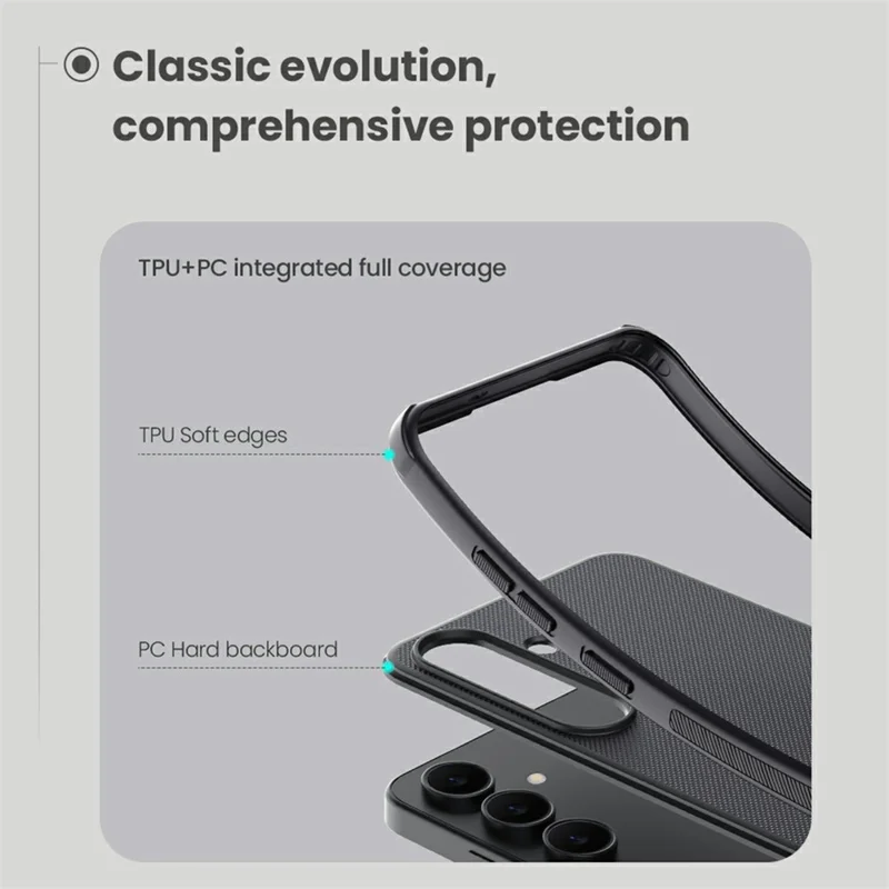 NILLKIN Frosted Shield Pro für Samsung Galaxy S25 FE Hülle kompatibel mit MagSafe PC + TPU Handyhülle