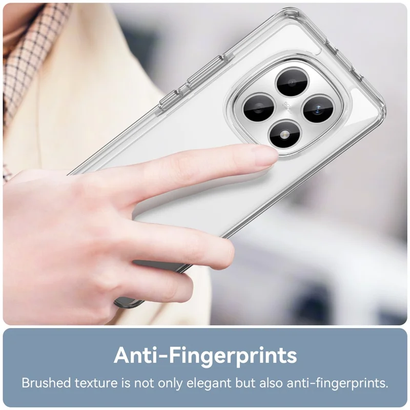 For Xiaomi Redmi Note 15 5G (Global) Case TPU + Acrylic Protective Clear Phone Cover - Transparent