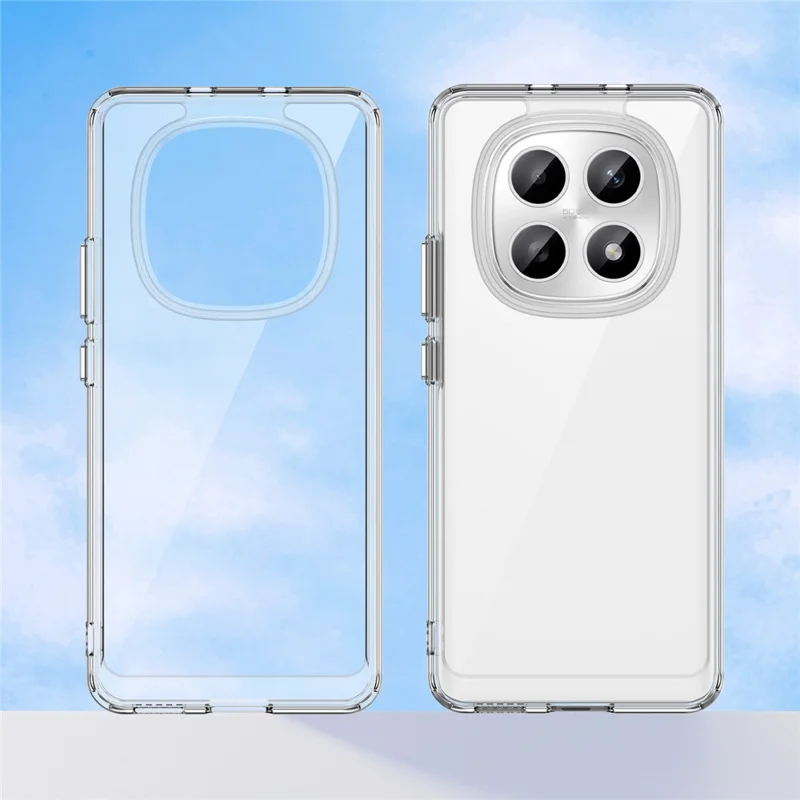 For Xiaomi Redmi Note 15 5G (Global) Case TPU + Acrylic Protective Clear Phone Cover - Transparent