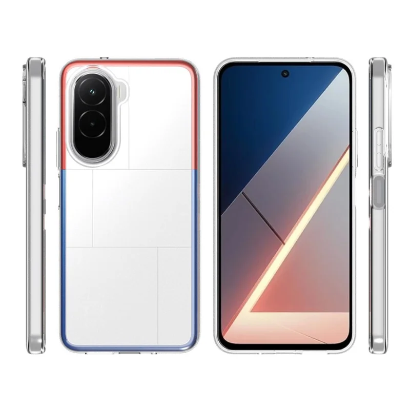 10Pcs / Pack For Xiaomi Poco M7 Plus 5G / Poco M7 4G Case Watermark Free TPU Protective Clear Phone Cover