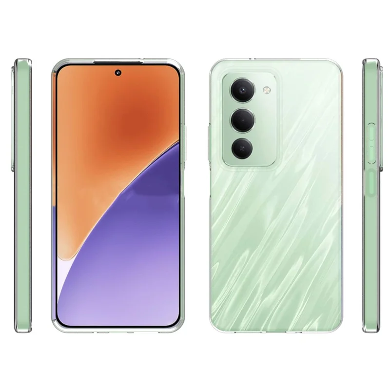 10 шт / упаковка Прозрачный чехол для Xiaomi Redmi 15 5G (ЕС) (171 мм) / 15 4G (ЕС) (171 мм) Водонепроницаемый TPU защитный чехол для телефона