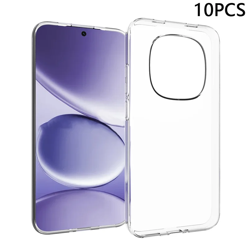 10 Peças / Pacote Para Xiaomi Redmi Note 15 Pro 5G Capa Sem Marca D'água TPU Protetora Transparente