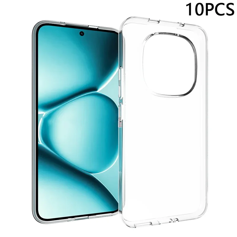 10 Peças / Pacote Para Xiaomi Redmi Note 15 Pro+ 5G Capa Marca D'água Grátis Capa de Telefone Protetora de TPU Transparente