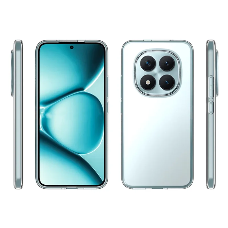 10 Peças / Pacote Para Xiaomi Redmi Note 15 Pro+ 5G Capa Marca D'água Grátis Capa de Telefone Protetora de TPU Transparente