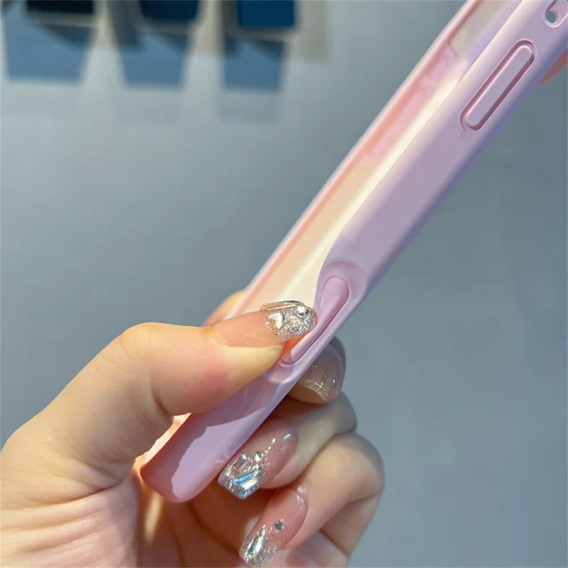 For iPhone 17 Pro Max Case Soft Microfiber Lining Liquid Silicone + PC Phone Cover with Wrist Strap - Light Yellow