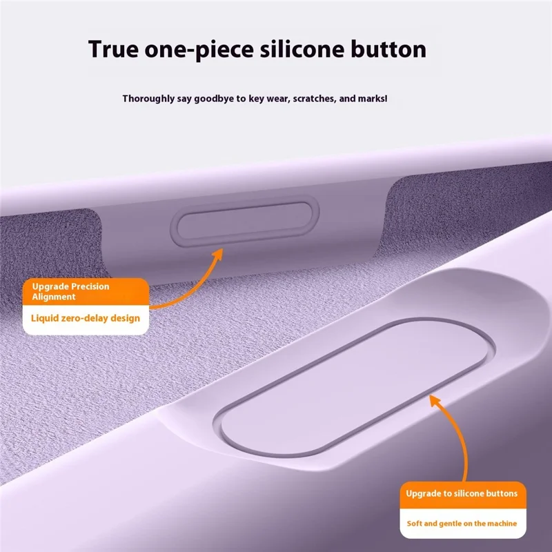 For iPhone 16 Pro Case Compatible with MagSafe Precise Cutouts Liquid Silicone Protective Back Cover - Light Purple