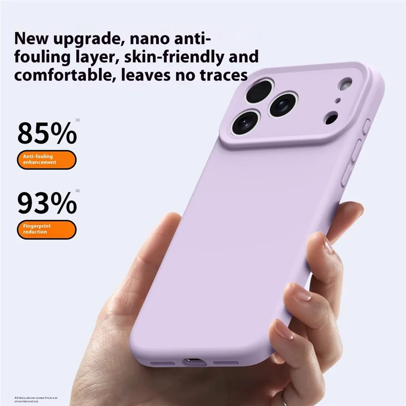 For iPhone 17 Pro Case Compatible with MagSafe Precise Cutouts Liquid Silicone Protective Back Cover - Light Purple