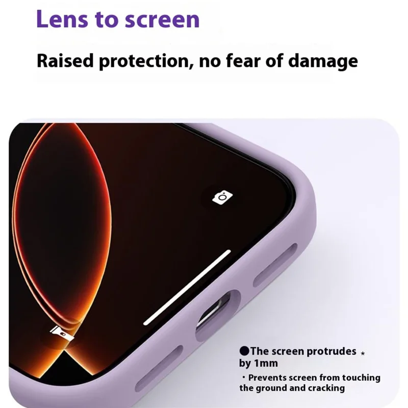For iPhone Air Case Compatible with MagSafe Precise Cutouts Liquid Silicone Protective Back Cover - Light Purple