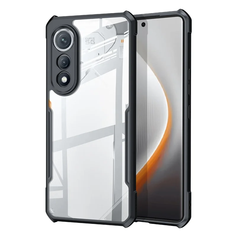 XUNDD Pour TECNO Pova Curve 5G Étui Antichoc TPU + Couvercle Arrière Transparent en Acrylique