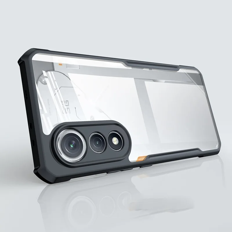 XUNDD Pour TECNO Pova Curve 5G Étui Antichoc TPU + Couvercle Arrière Transparent en Acrylique