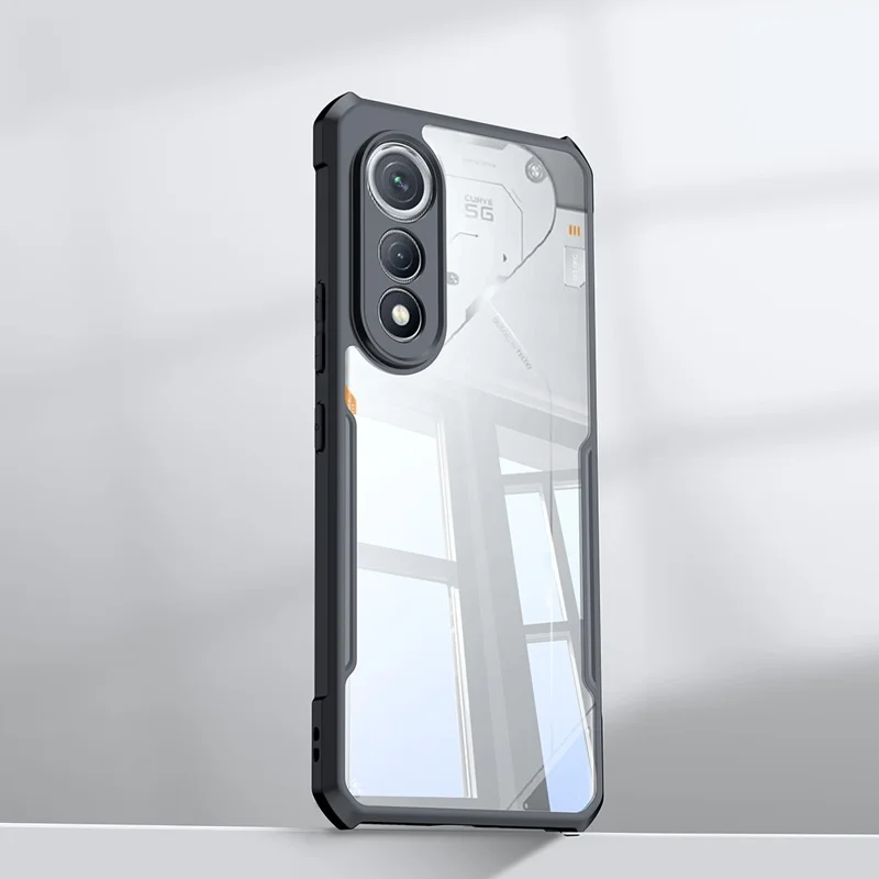 XUNDD Pour TECNO Pova Curve 5G Étui Antichoc TPU + Couvercle Arrière Transparent en Acrylique