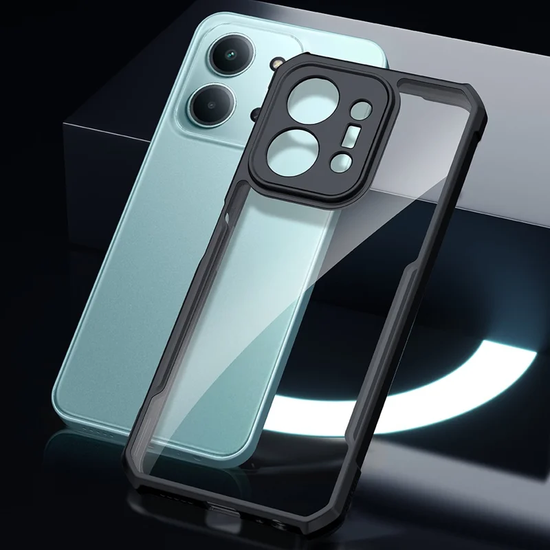 XUNDD Custodia Trasparente per Xiaomi Redmi 15C 5G (EU) (173mm) / 15C 4G (EU) (173mm) Custodia per Telefono in TPU Antishock + Retro in Acrilico