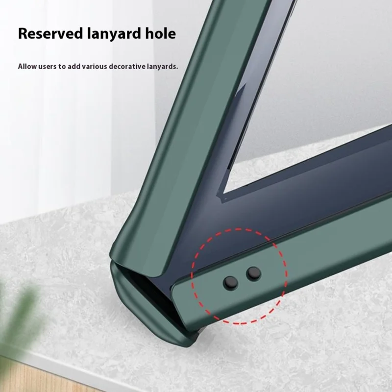 GKK For Samsung Galaxy Z Flip7 5G Case Magnetic Hinge Protection PC Phone Cover with Anti-Spy Tempered Glass Film - Matcha Green