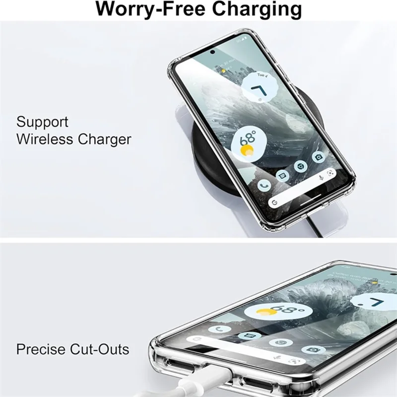 For Google Pixel 10 Pro XL Phone Case Compatible with MagSafe TPU + PC Clear Back Cover