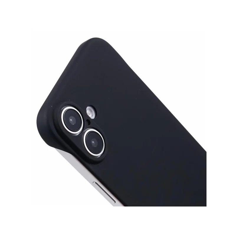 For iPhone 16 Plus Frameless Case Hard PC Slim Minimalist Phone Cover Skin-Touch - Black