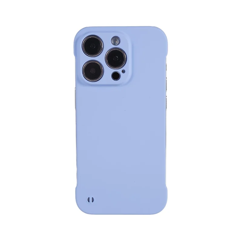 For iPhone 16 Pro Max Frameless Case Hard PC Slim Minimalist Phone Cover Skin-Touch - Light Purple